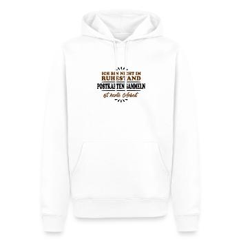 Ruhestand Rentner Pensioner Postkarten-Sammler - Männer Premium Bio Hoodie - Weiß - Vorne - Nico (187cm)