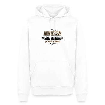 Ruhestand Rentner Pensioner Vogelhäuser-Schreiner - Männer Premium Bio Hoodie - Weiß - Vorne - Nico (187cm)