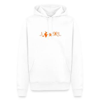 Halloween Mystique Gothique Sorcière Occulte - Sweat à capuche Premium bio Homme - blanc - Devant - Nico (187cm)