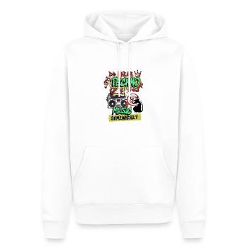 Hardcore-Rave Musik Raver 90er EDM House DJ Rave - Männer Premium Bio Hoodie - Weiß - Vorne - Nico (187cm)