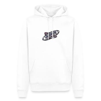 Hardcore Musique rave Raver EDM DJ House Musique - Sweat à capuche Premium bio Homme - blanc - Devant - Nico (187cm)