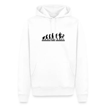 BBQ Barbecue Evolution Grill Barbecue Grill - Sweat à capuche Premium bio Homme - blanc - Devant - Nico (187cm)