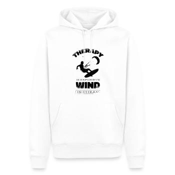 Kitesurf Kiteboards Kitesurfing Kite Surf Board - Sweat à capuche Premium bio Homme - blanc - Devant - Nico (187cm)