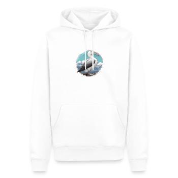 Éleveur d’oiseaux Ornithologue Ornithologue Ornithologue - Sweat à capuche Premium bio Homme - blanc - Devant - Nico (187cm)