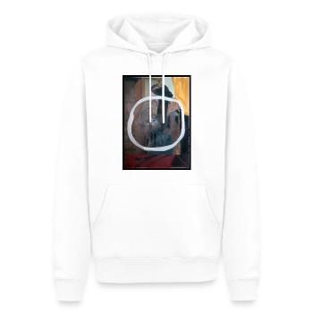 OLTRE, 2020 von massimiliano sbrescia - Männer Premium Bio Hoodie - Weiß - Vorne - Nico (187cm)