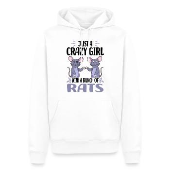 Ratten Liebhaber - Männer Premium Bio Hoodie - Weiß - Vorne - Nico (187cm)