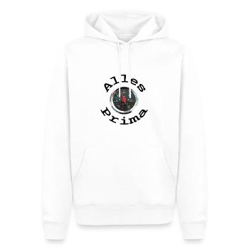 Alles Prima, Hercules Prima 5, 25 km/h, Mofa - Männer Premium Bio Hoodie - Weiß - Vorne - Nico (187cm)