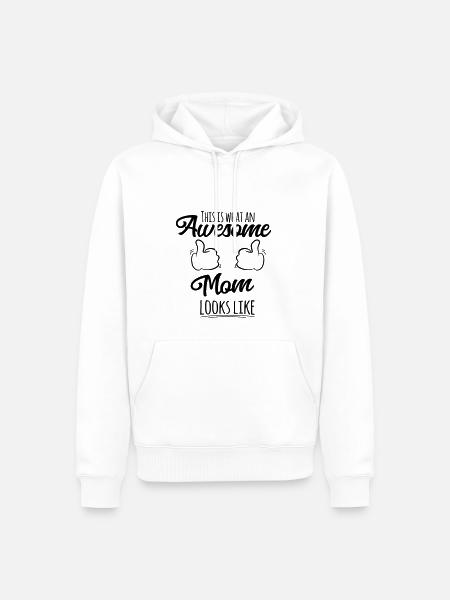 Super maman - Sweat à capuche Premium bio Homme - blanc