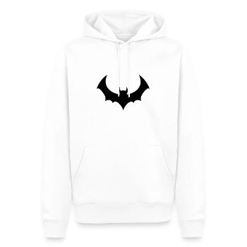 Chauve souris - Sweat à capuche Premium bio Homme - blanc - Devant - Nico (187cm)