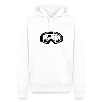Diver Diving Goggles Diving Goggles black - Men’s Premium Organic Hoodie - white - Front - Nico (187cm)