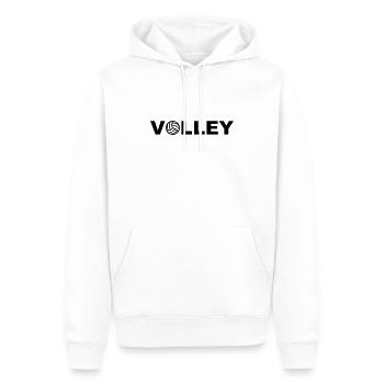 VOLLEY - Sweat à capuche Premium bio Homme - blanc - Devant - Nico (187cm)