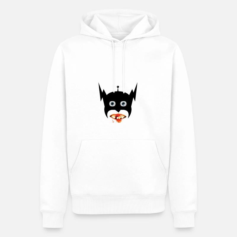 Herr Lightning - Männer Premium Bio Hoodie - Weiß
