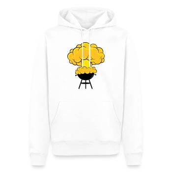 explosiver Grill - Männer Premium Bio Hoodie - Weiß - Vorne - Nico (187cm)