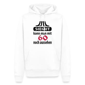 so_gut_60 - Sweat à capuche Premium bio Homme - blanc - Devant - Nico (187cm)