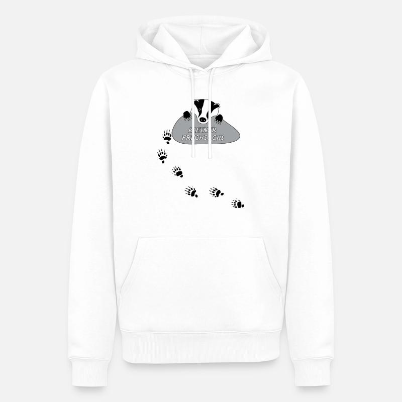 petites Frechdachs harcèlent effronté piste - Sweat à capuche Premium bio Homme - blanc
