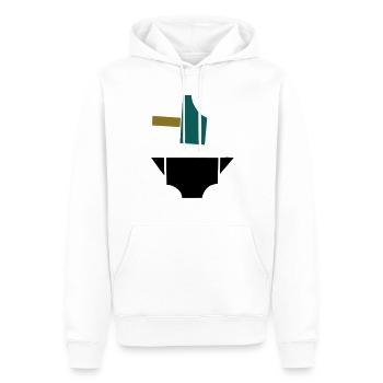 Hammer und Amboss - Männer Premium Bio Hoodie - Weiß - Vorne - Nico (187cm)