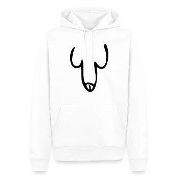 pene - Sweat à capuche Premium bio Homme - blanc - Devant - Nico (187cm)