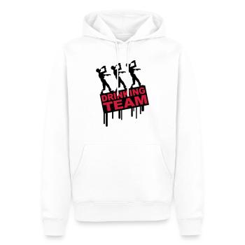 Drunken Party Zombies Drinking Team - Sweat à capuche Premium bio Homme - blanc - Devant - Nico (187cm)
