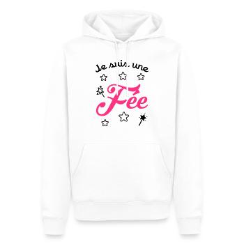 Mädchen / Fee / Prinzessin / Baby - Männer Premium Bio Hoodie - Weiß - Vorne - Nico (187cm)