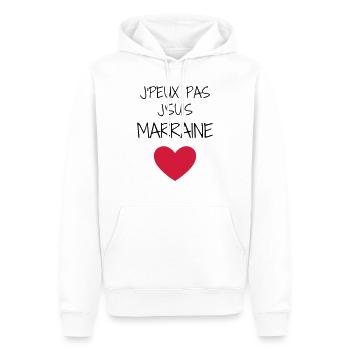 Patin / Pate / Patentochter / Patensohn - Männer Premium Bio Hoodie - Weiß - Vorne - Nico (187cm)