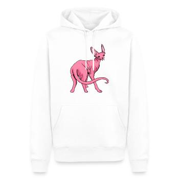 Lustige Katzen 21 - Männer Premium Bio Hoodie - Weiß - Vorne - Nico (187cm)