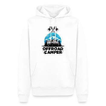Camping camping tout-terrain Camping-car Camping-car WoMo - Sweat à capuche Premium bio Homme - blanc - Devant - Nico (187cm)