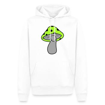 Champignon - Sweat à capuche Premium bio Homme - blanc - Devant - Nico (187cm)