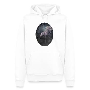 Lorsque la fin est proche, commencez les rêves - Sweat à capuche Premium bio Homme - blanc - Devant - Nico (187cm)