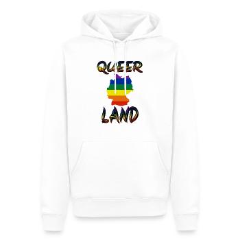 queer Pride Schwul queer Liebe Lesbisch bi mann - Männer Premium Bio Hoodie - Weiß - Vorne - Nico (187cm)