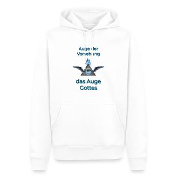 Auge Gottes / Auge der Vorsehung - Männer Premium Bio Hoodie - Weiß - Vorne - Nico (187cm)