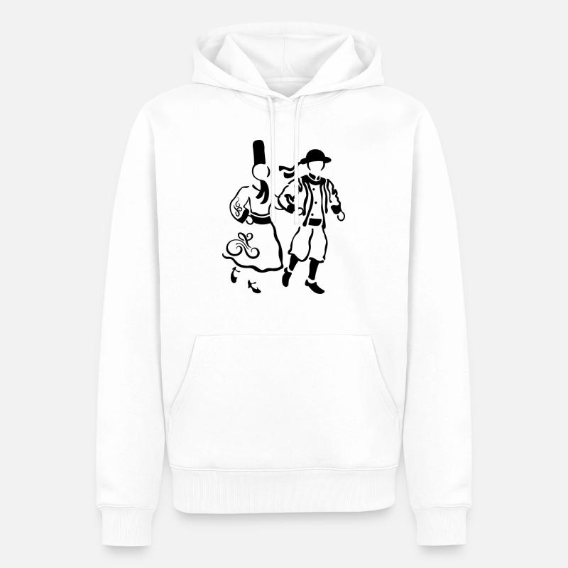 Breizh - Männer Premium Bio Hoodie - Weiß