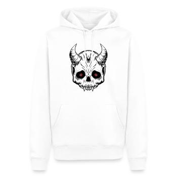 Teufel - Männer Premium Bio Hoodie - Weiß - Vorne - Nico (187cm)