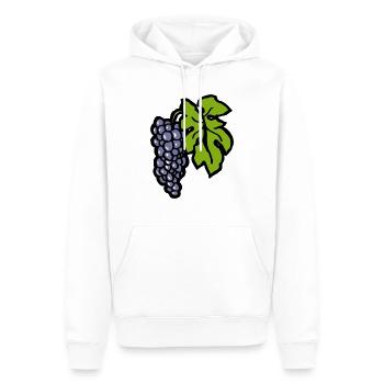 Grapevine Pinot Noir Gift Funny Winemaker Grape - Men’s Premium Organic Hoodie - white - Front - Nico (187cm)
