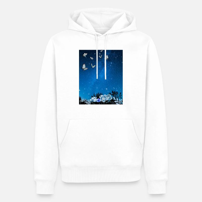 Illustration Self Love - Sweat à capuche Premium bio Homme - blanc