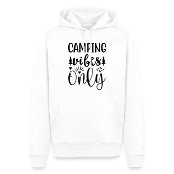 Camping Vibes Seulement - Sweat à capuche Premium bio Homme - blanc - Devant - Nico (187cm)