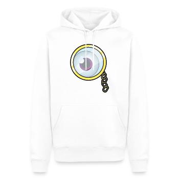 Monokel Auge - Männer Premium Bio Hoodie - Weiß - Vorne - Nico (187cm)