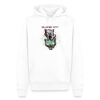Helloween kitty - Männer Premium Bio Hoodie - Weiß - Vorne - Nico (187cm)