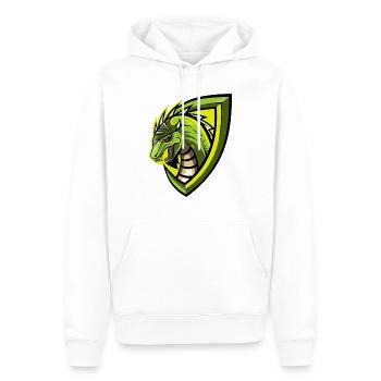 Drachen Logo - Männer Premium Bio Hoodie - Weiß - Vorne - Nico (187cm)