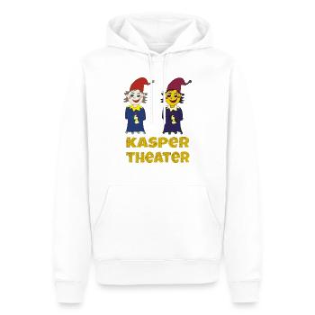 kaspertheater doppelt - Männer Premium Bio Hoodie - Weiß - Vorne - Nico (187cm)