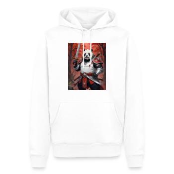 A monstrous behemoth beast a panda bear samurai - Men’s Premium Organic Hoodie - white - Front - Nico (187cm)