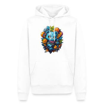 Sommerbärchen - Männer Premium Bio Hoodie - Weiß - Vorne - Nico (187cm)