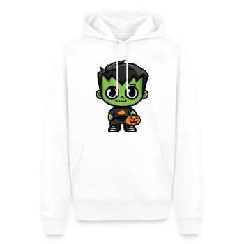 Zombie Halloween Cute Comic - Men’s Premium Organic Hoodie - white - Front - Nico (187cm)
