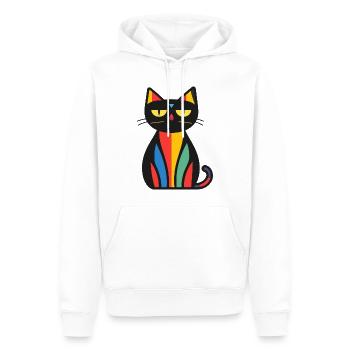 Katze Halloween Kater - Männer Premium Bio Hoodie - Weiß - Vorne - Nico (187cm)