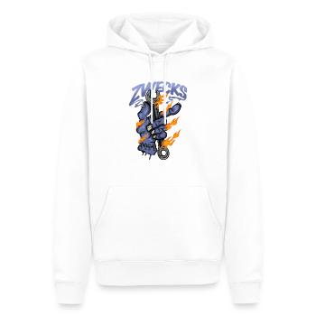 mechaniker - Männer Premium Bio Hoodie - Weiß - Vorne - Nico (187cm)