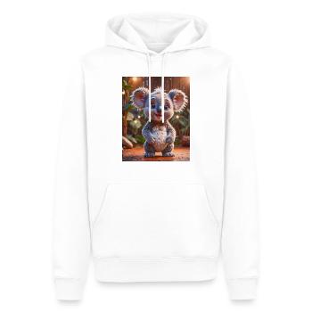 super süßes australisches Tier Down Under Koala Bär - Männer Premium Bio Hoodie - Weiß - Vorne - Nico (187cm)