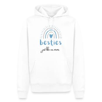 besties just like our moms | best friends - Männer Premium Bio Hoodie - Weiß - Vorne - Nico (187cm)