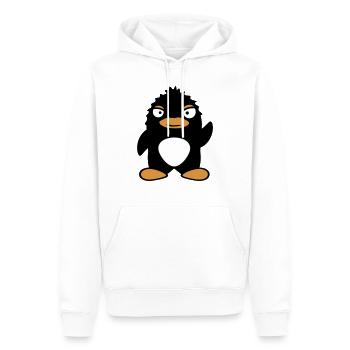 Evil Eye Pingouin Pôle Sud Zoo Animal Vilain Oiseau - Sweat à capuche Premium bio Homme - blanc - Devant - Nico (187cm)