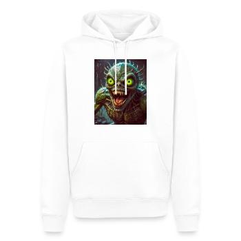 mutant monster half men half insect dark horror - Men’s Premium Organic Hoodie - white - Front - Nico (187cm)