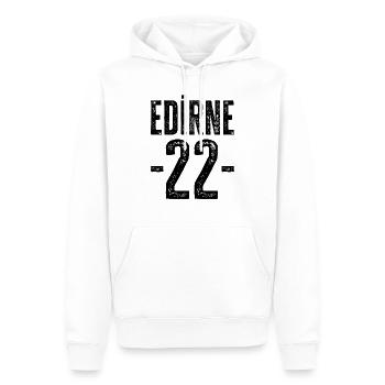 Edirne 22 – Stolz auf die osmanische Geschichte - Männer Premium Bio Hoodie - Weiß - Vorne - Nico (187cm)