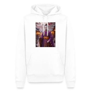Nurarihyon Rätselhafter Yokai-Anführer in dunklen Gewändern - Männer Premium Bio Hoodie - Weiß - Vorne - Nico (187cm)